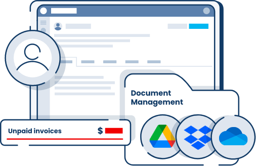 client matter document management illustration